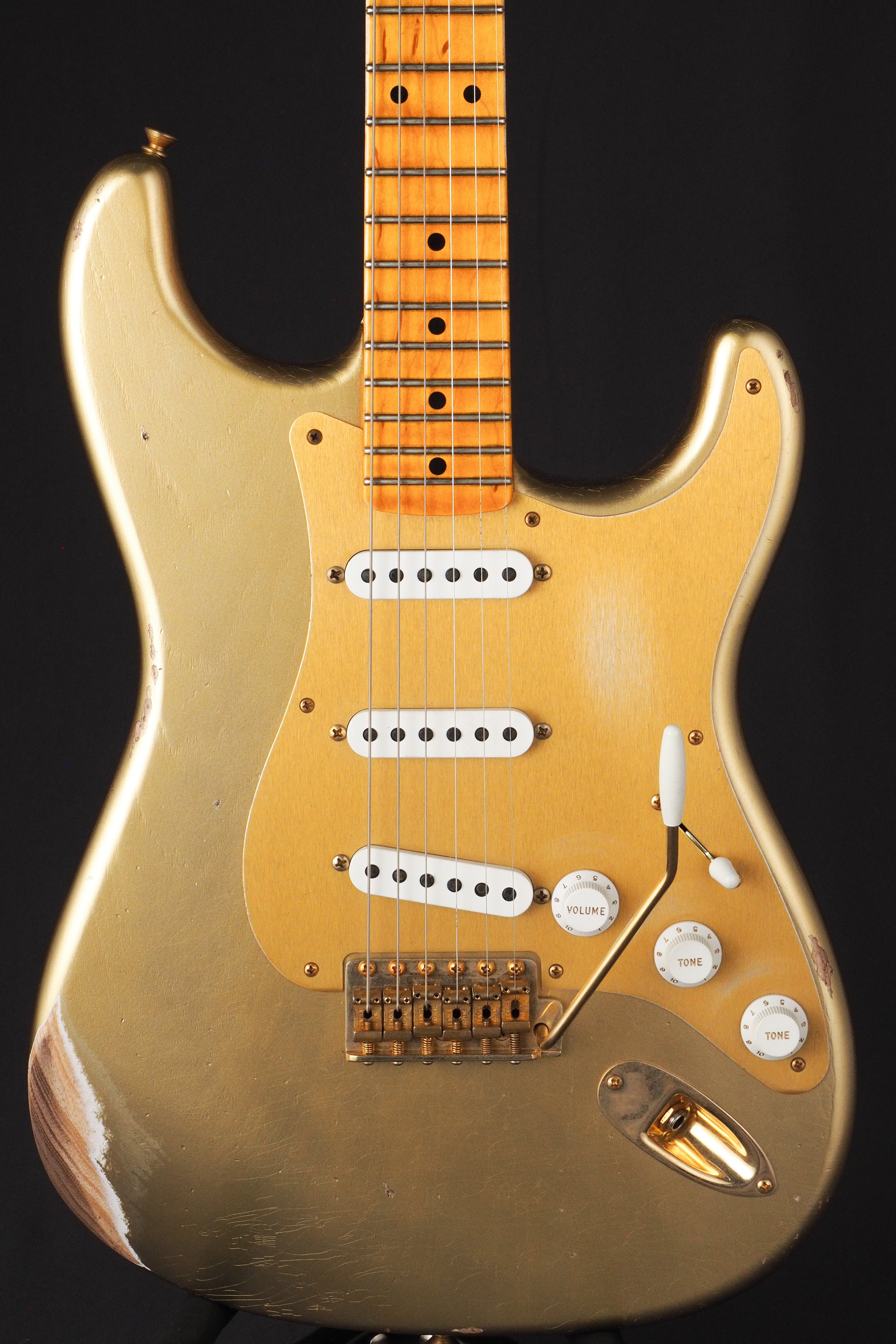 '55 Bone Tone Stratocaster Relic - Gold