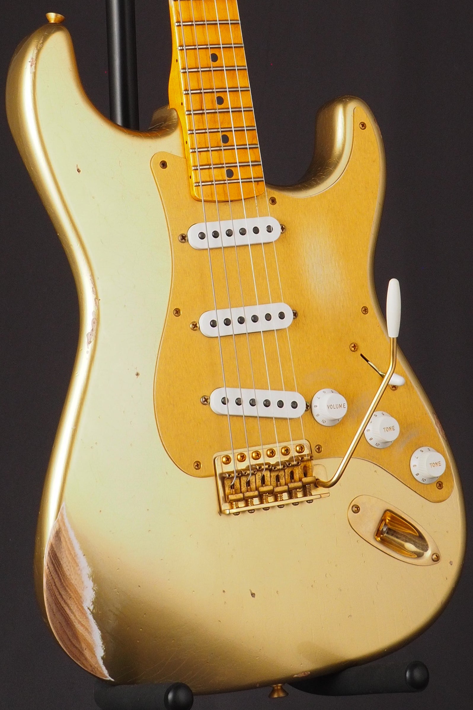 '55 Bone Tone Stratocaster Relic - Gold