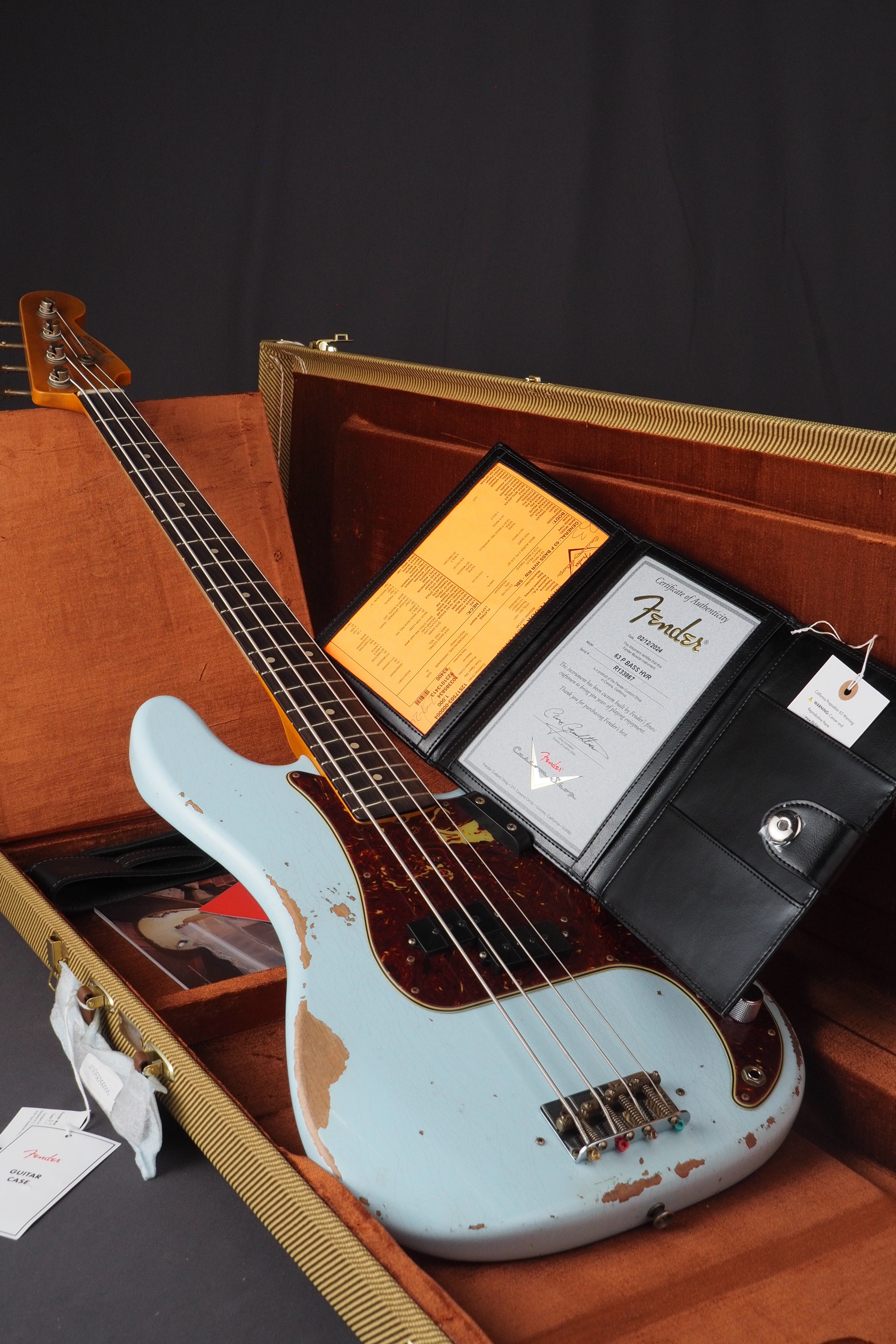 '63 Precision Bass Heavy Relic - Sonic Blue