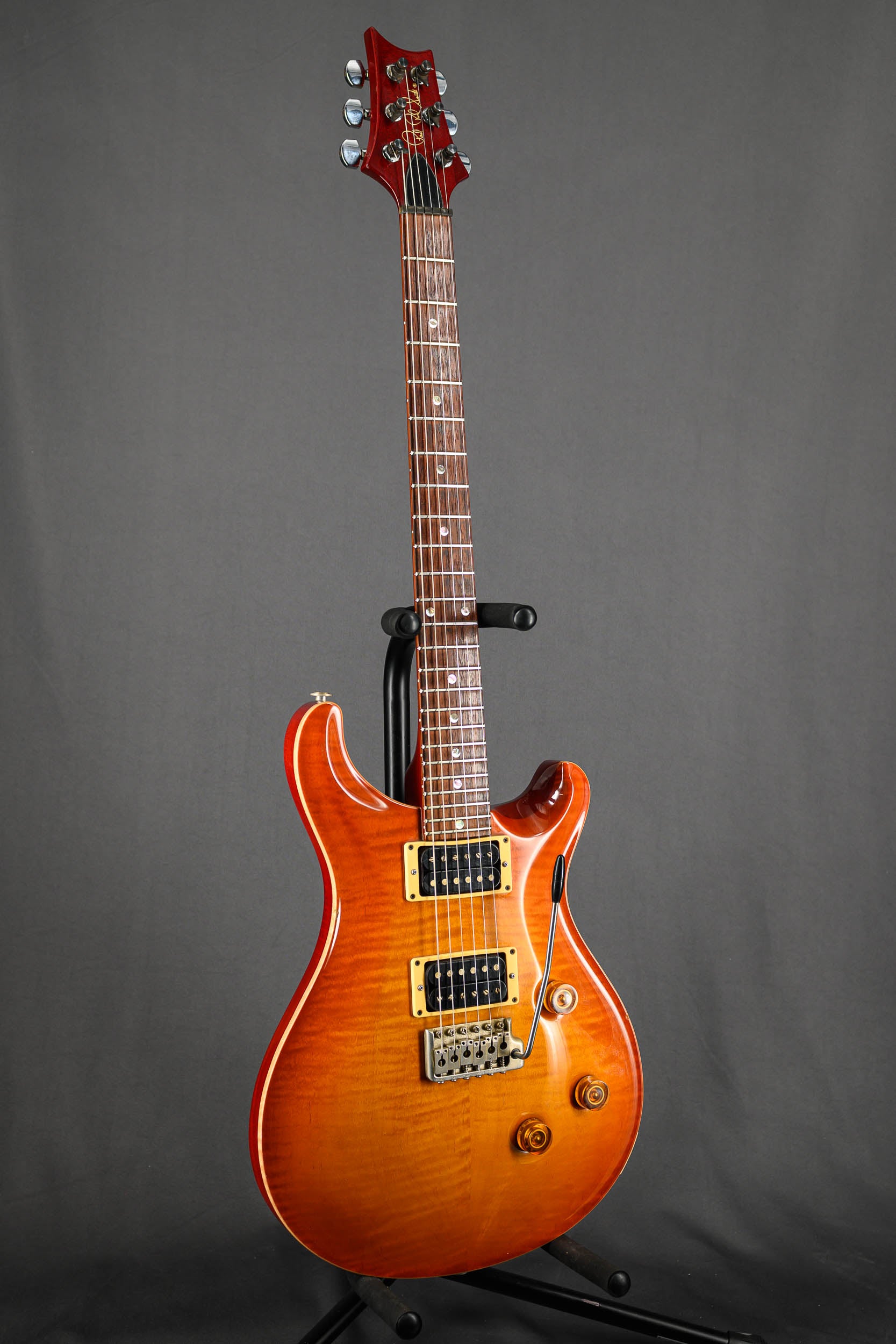 1997 Custom 24 - Amber Burst Moon Inlay