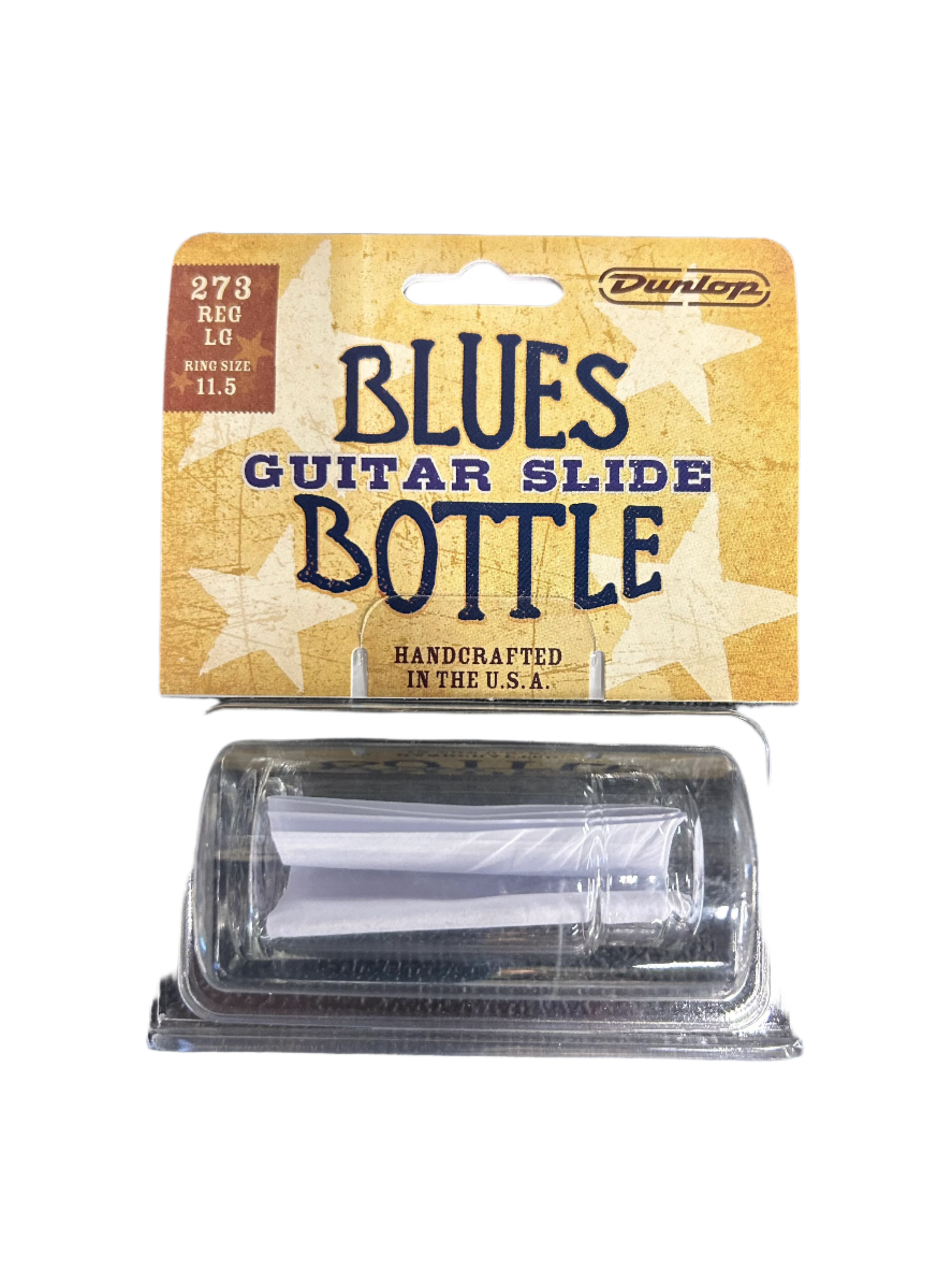 273 Blues Bottle Slide, Clear, Regular Wall Thickness, Large