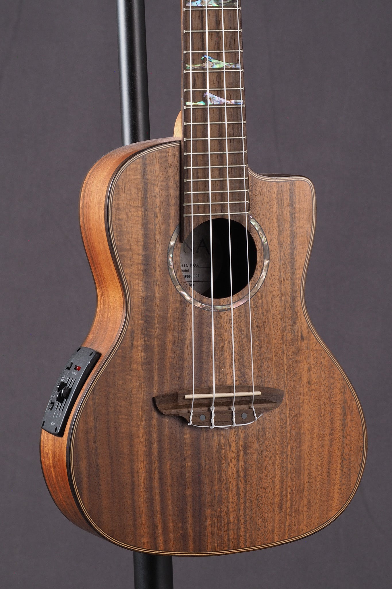 High Tide Koa Concert Ukulele with Preamp