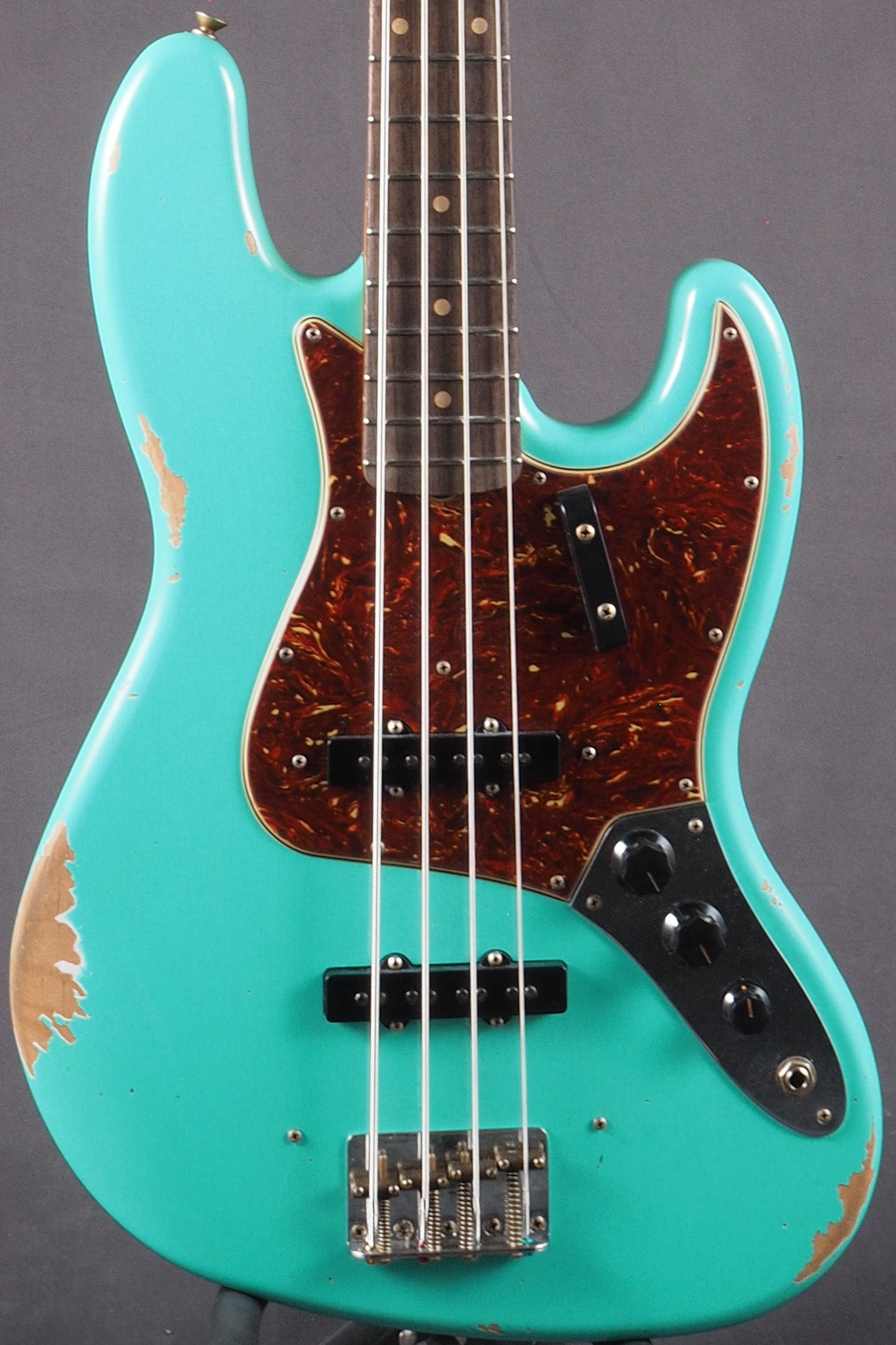 '64 Jazz Bass Relic - Sea Foam Green