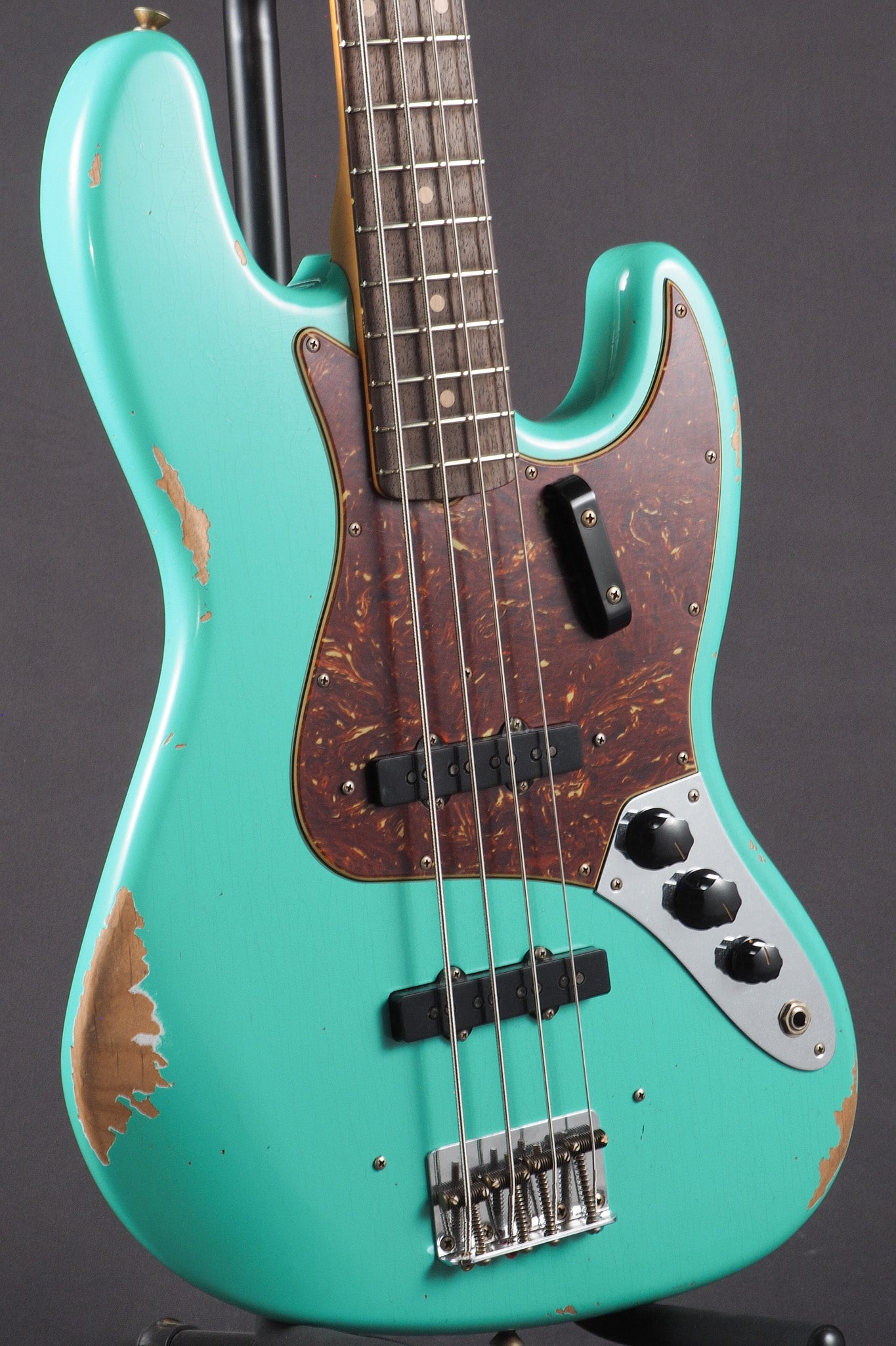 '64 Jazz Bass Relic - Sea Foam Green