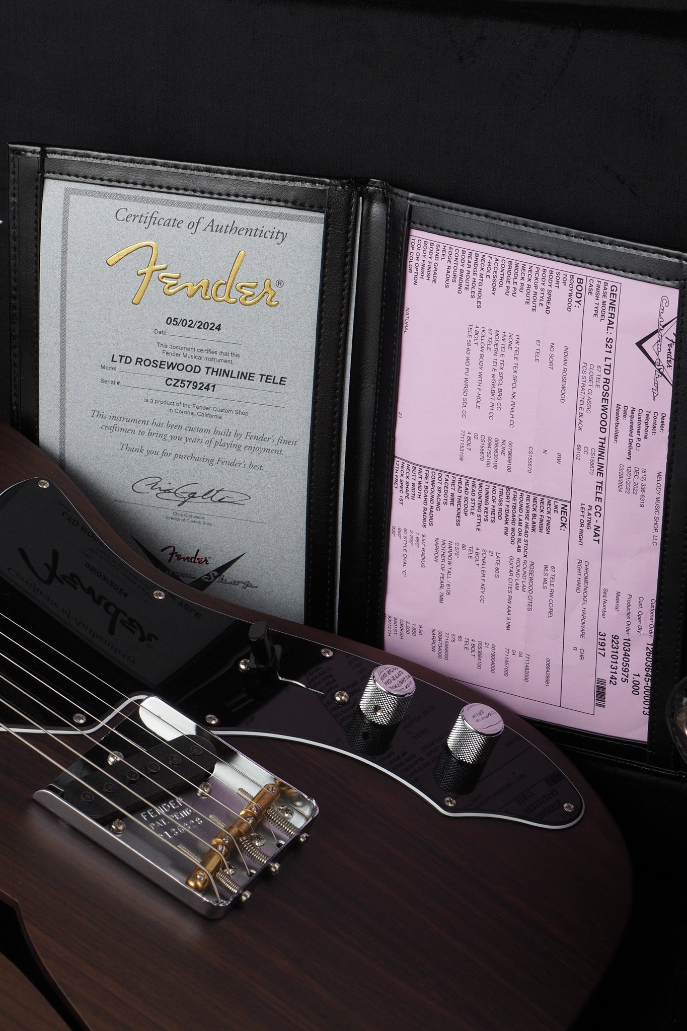 Limited Edition Rosewood Telecaster Thinline - Natural