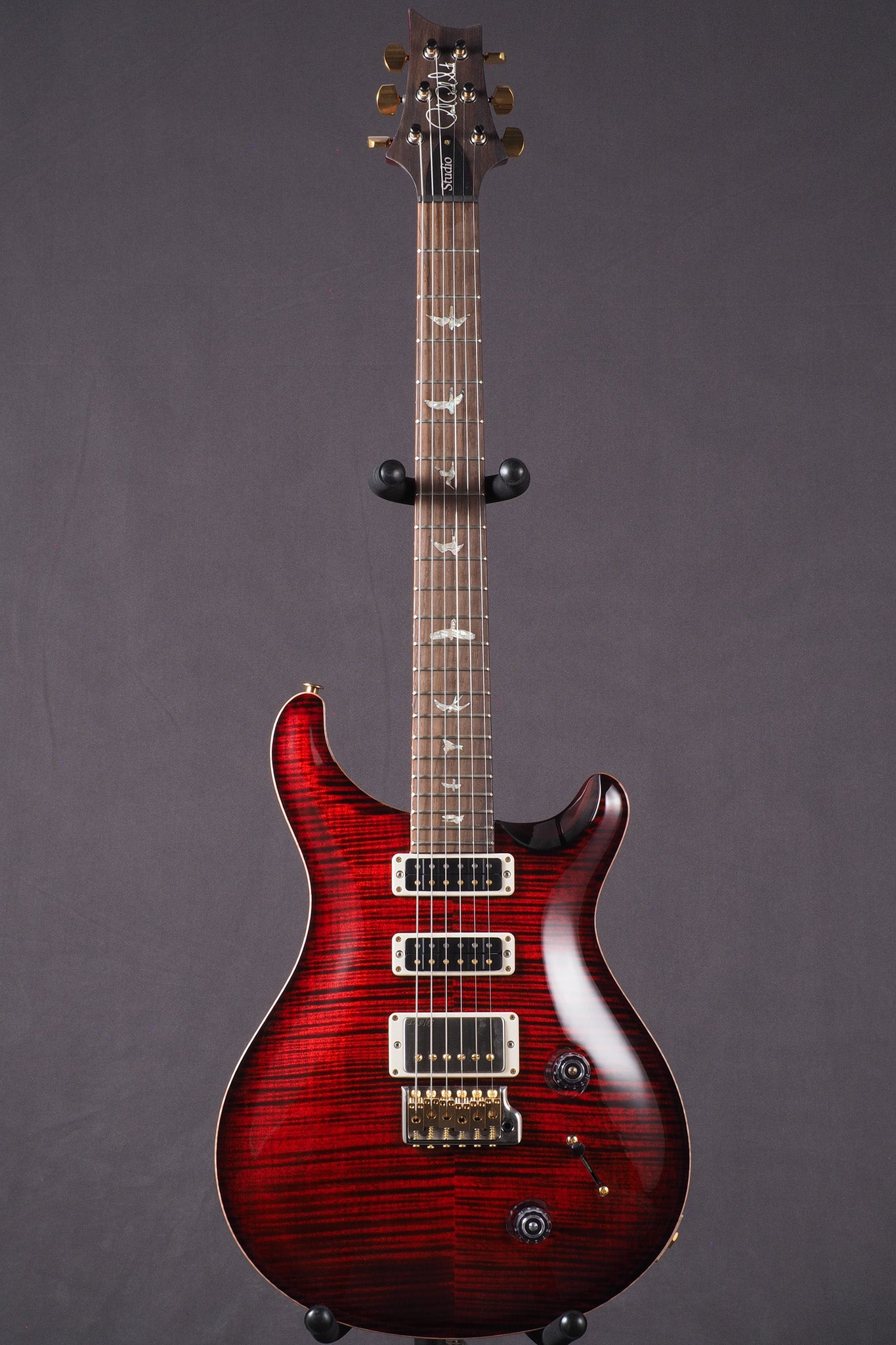 Studio Wood Library 10 Top, Brazilian Board, Korina - Fire Red Burst