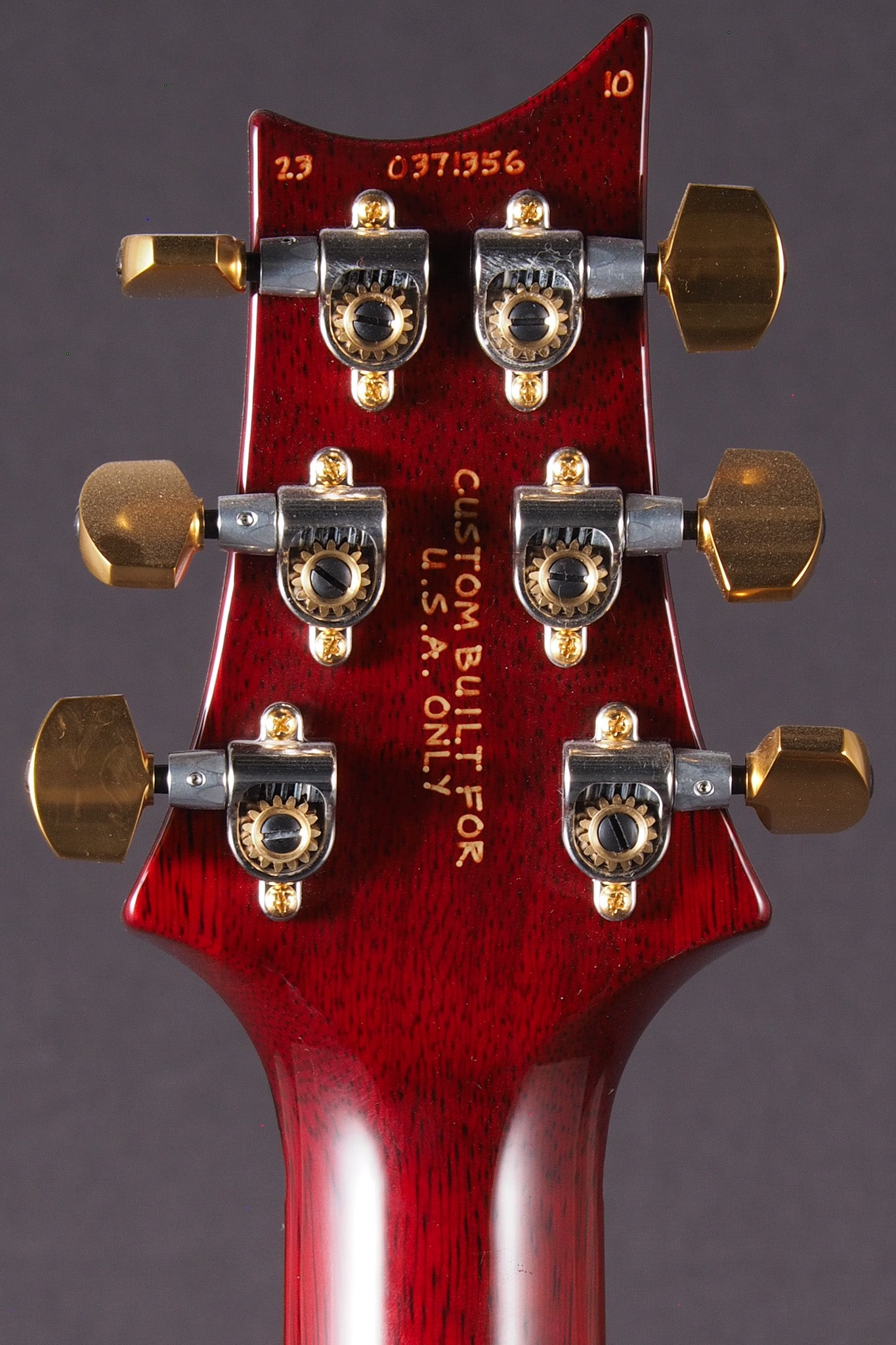 Studio Wood Library 10 Top, Brazilian Board, Korina - Fire Red Burst