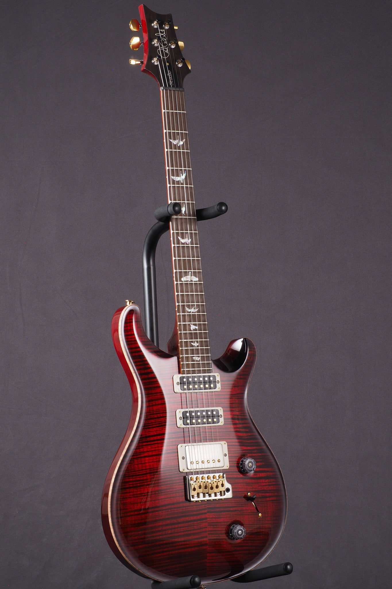 Studio Wood Library 10 Top, Brazilian Board, Korina - Fire Red Burst