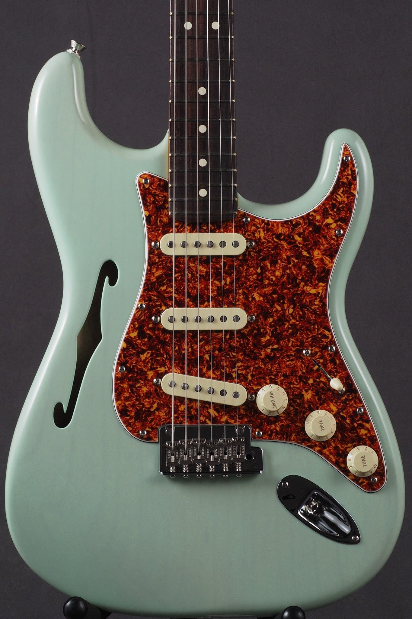 Limited Edition American Professional II Stratocaster Thinline - Transparent Surf Green