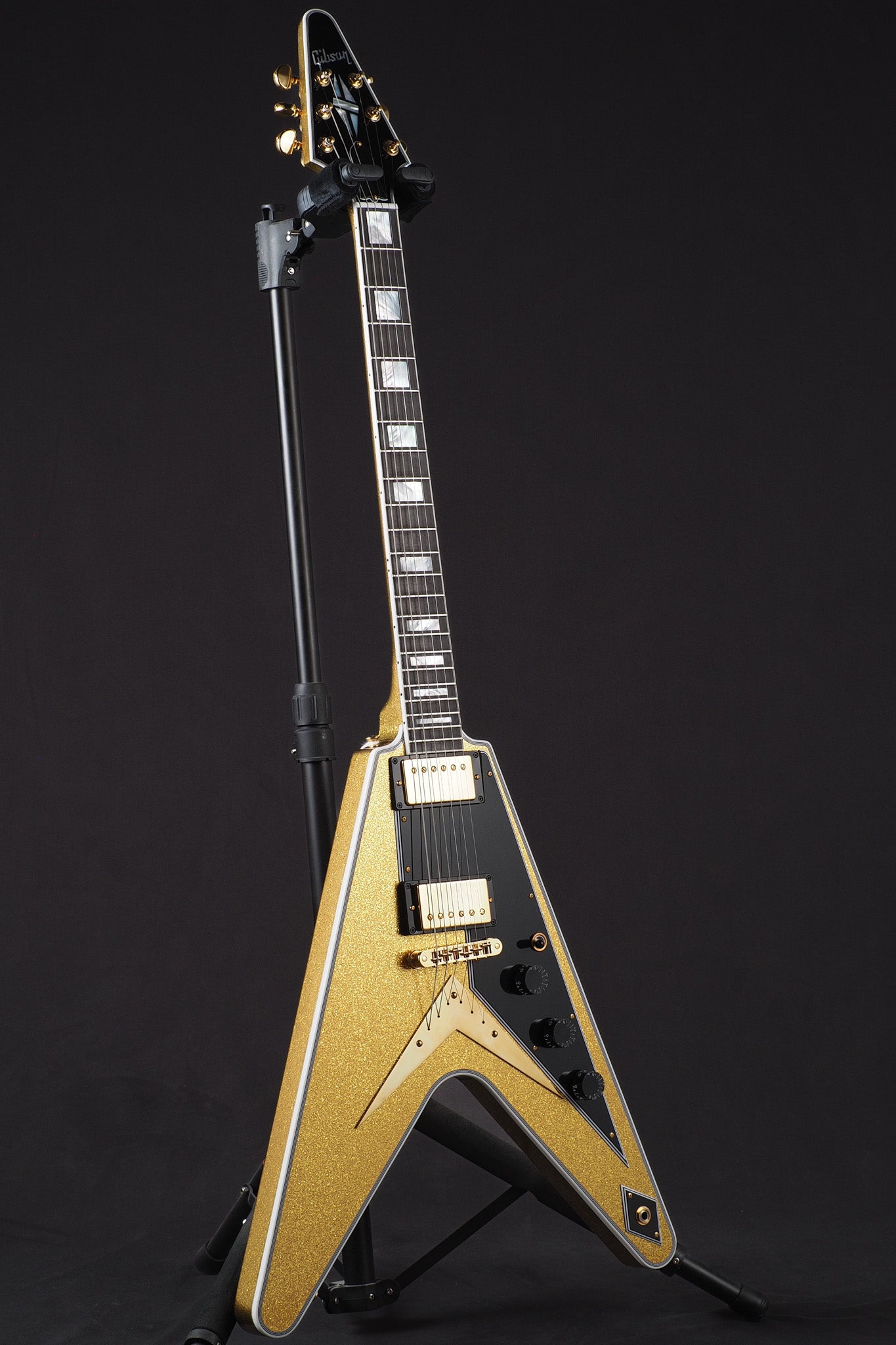 Flying V Custom - Gold Sparkle